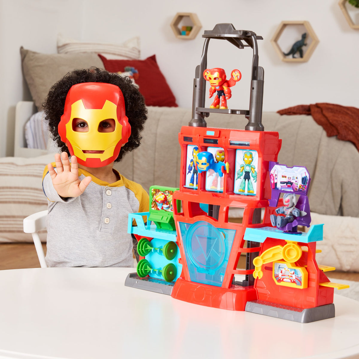 Marvel Iron Man and his Awesome Friends Iron Quarters Playset