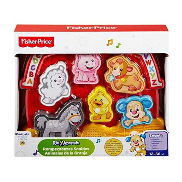 Puzzle De Madera Con Sonidos De Granja HABA – Rompecabezas De Agarrar Para Niños A Partir De 2 Años, Con 6 Piezas Y Tablero De 35x24 Cm, Estimula La Motricidad Y El Vocabulario