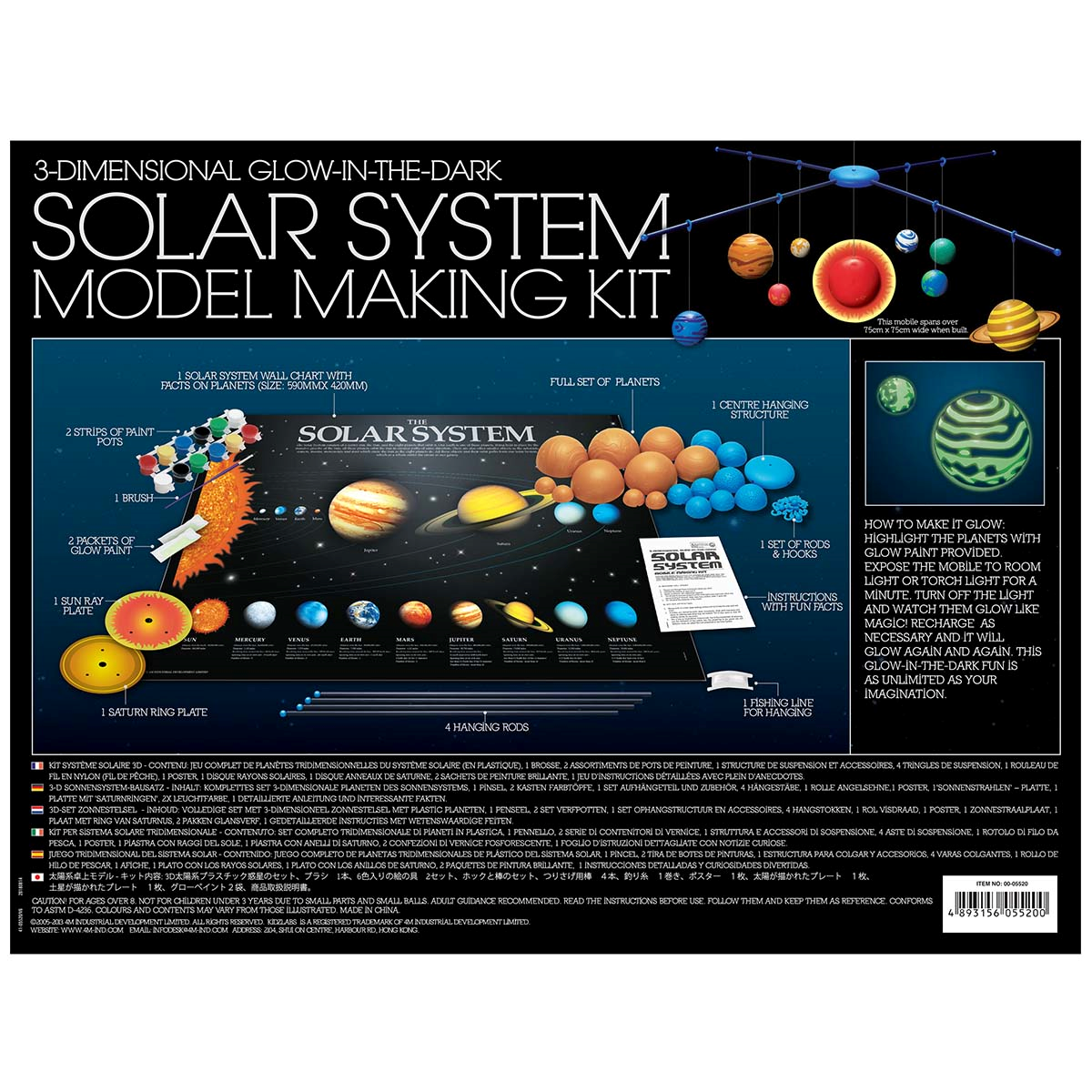3D Solar System Model Making Kit
