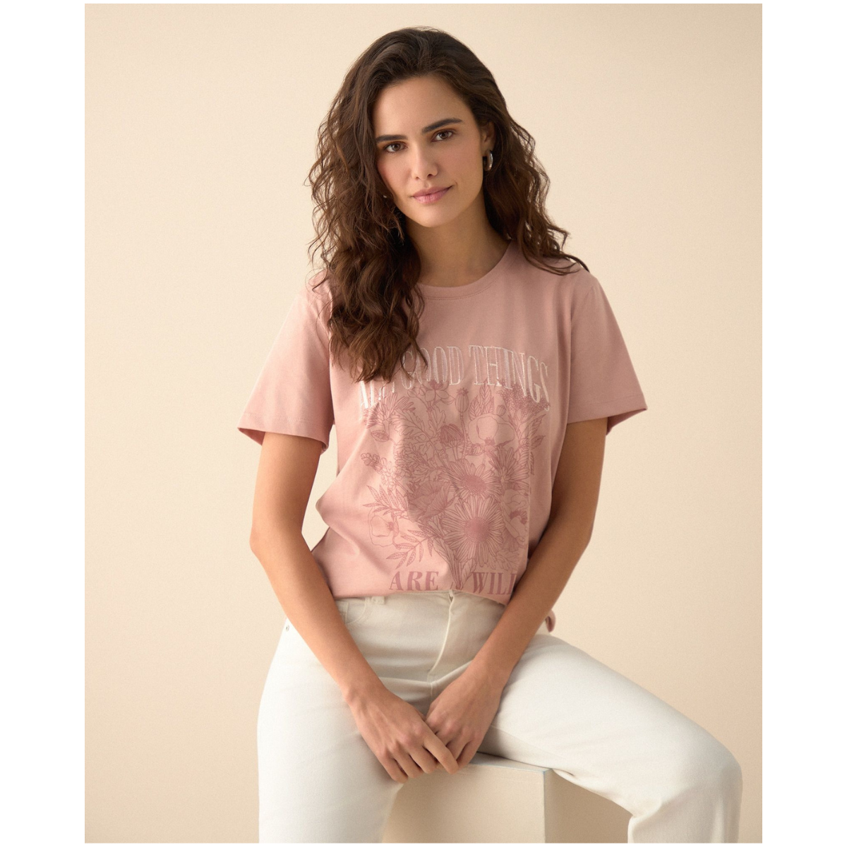 Almacenes De Ropa En Colombia ESPRIT Camiseta Con Estampado