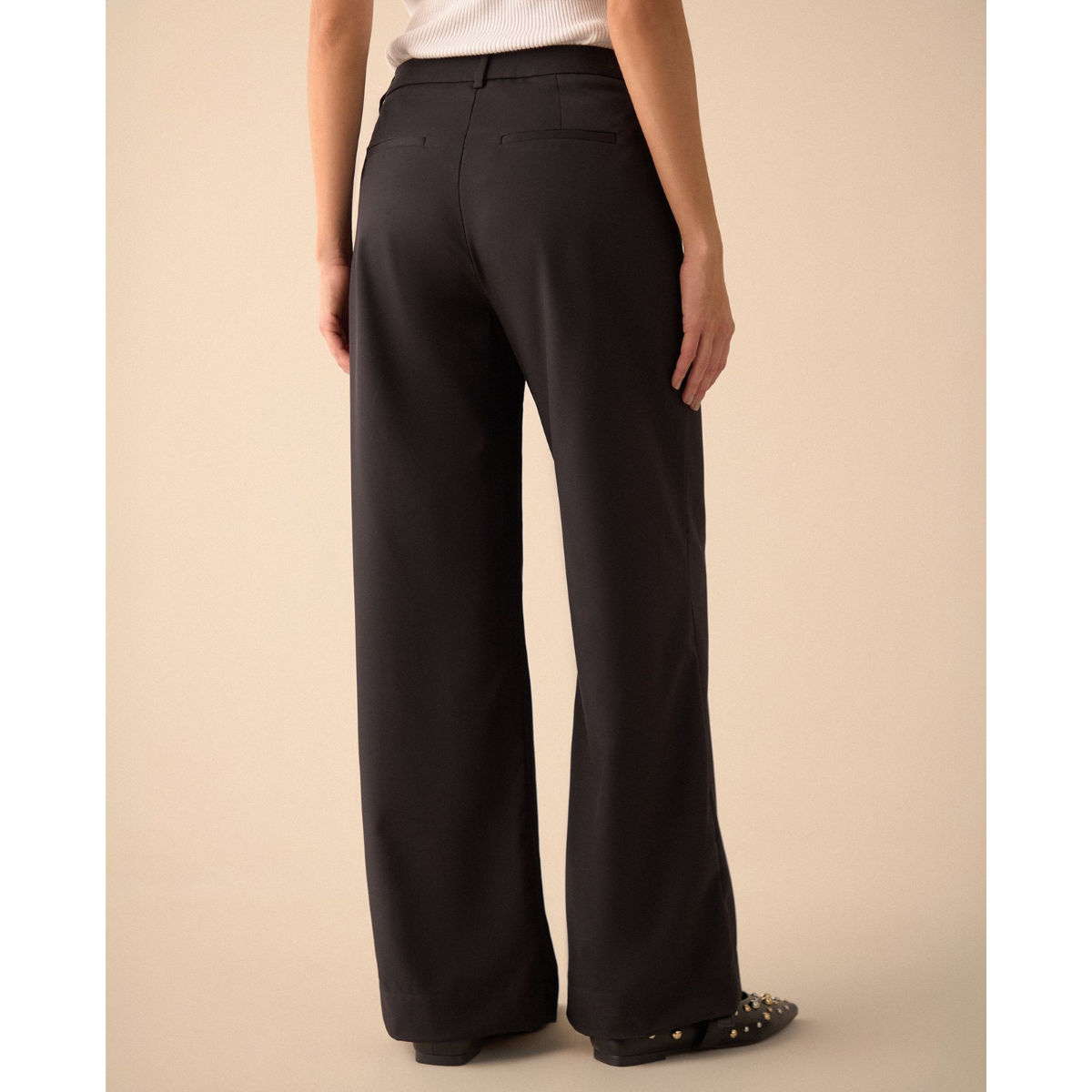 ESPRIT | Pantalón de Tela Fluida para Mujer