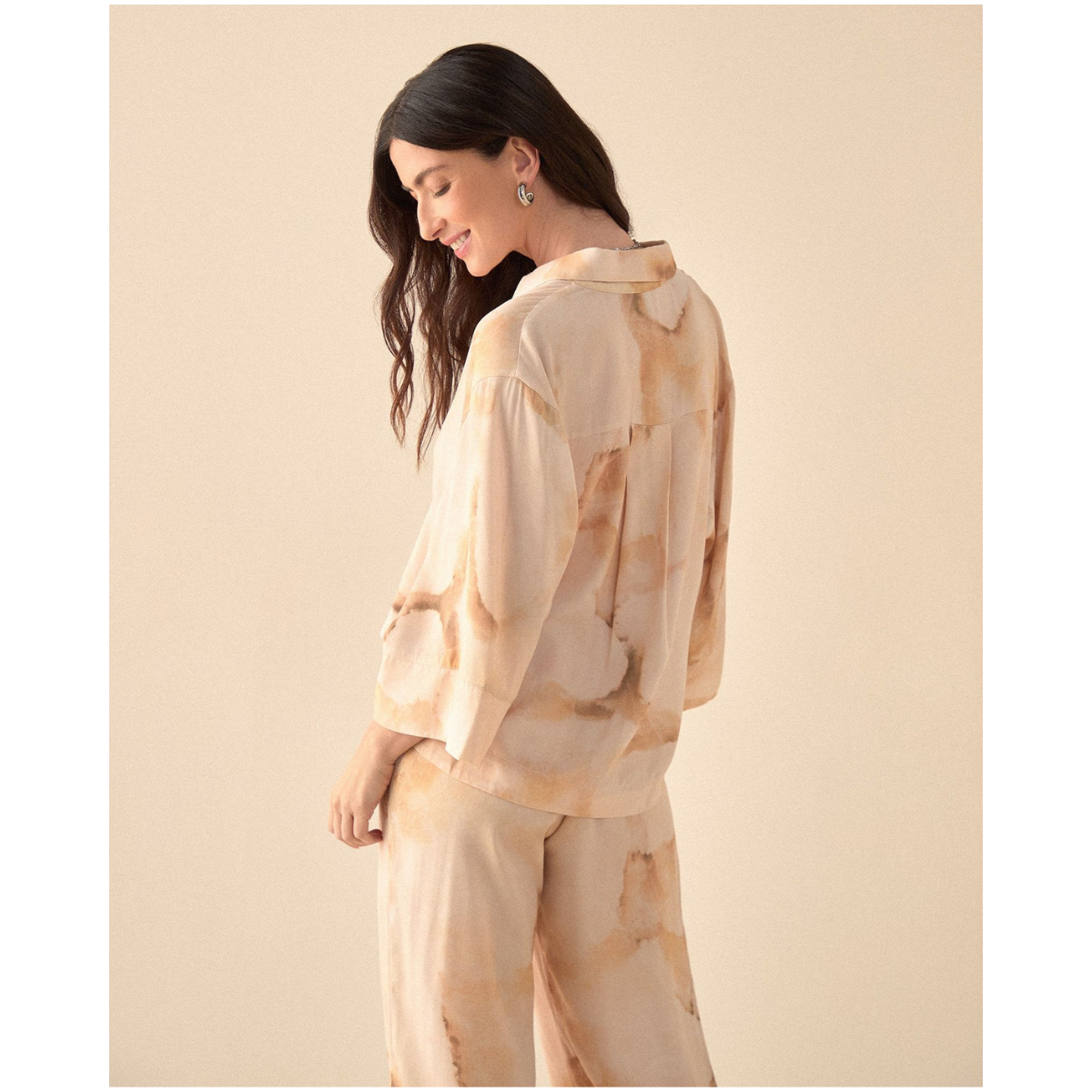 ESPRIT | Camisa Manga 3/4 Amplia para Mujer