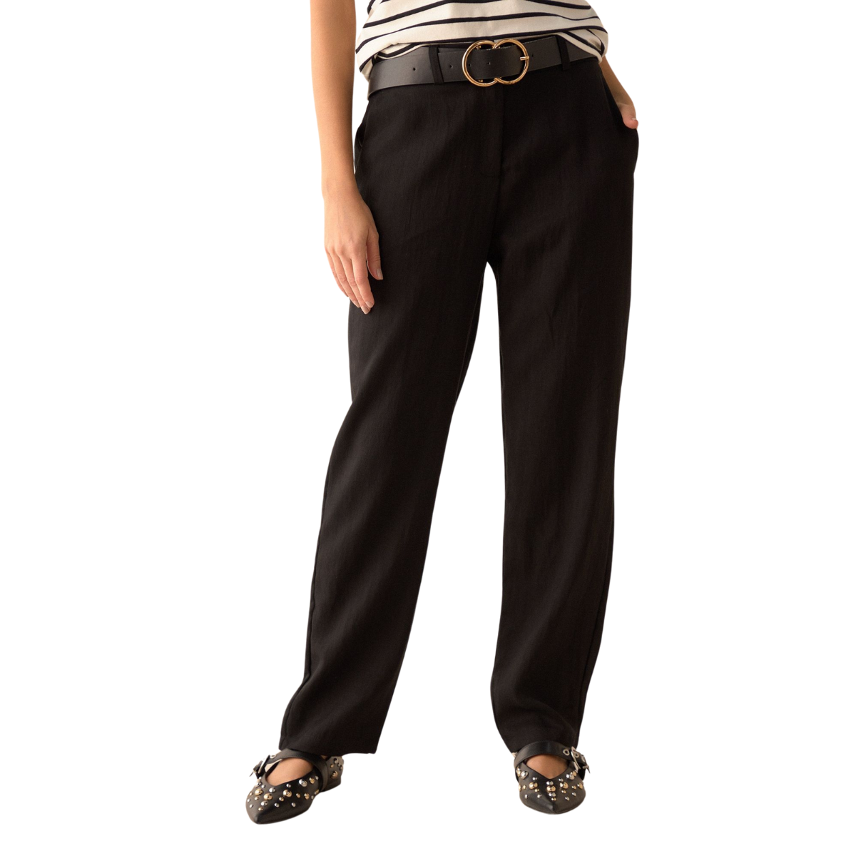 ESPRIT | Pantalón Elegante con Cortes para Mujer