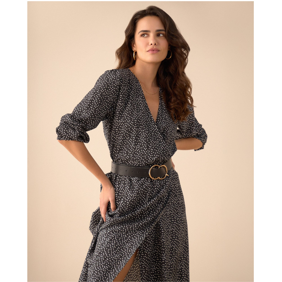 ESPRIT | Vestido de Puntos Largo para Mujer