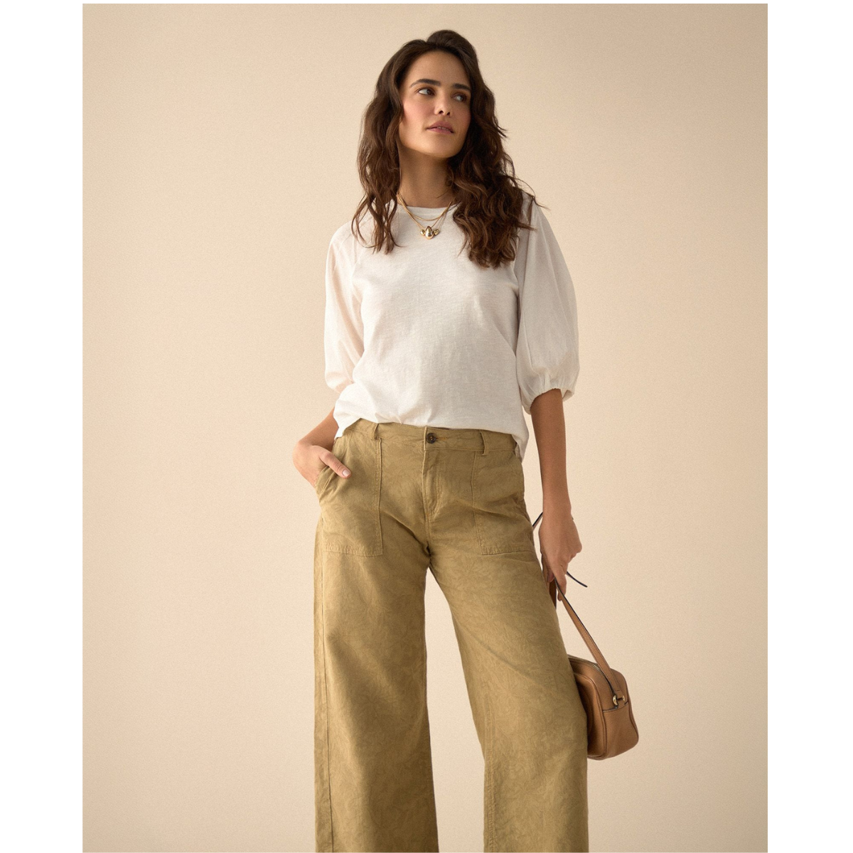ESPRIT | Camiseta de Manga con Volumen para Mujer