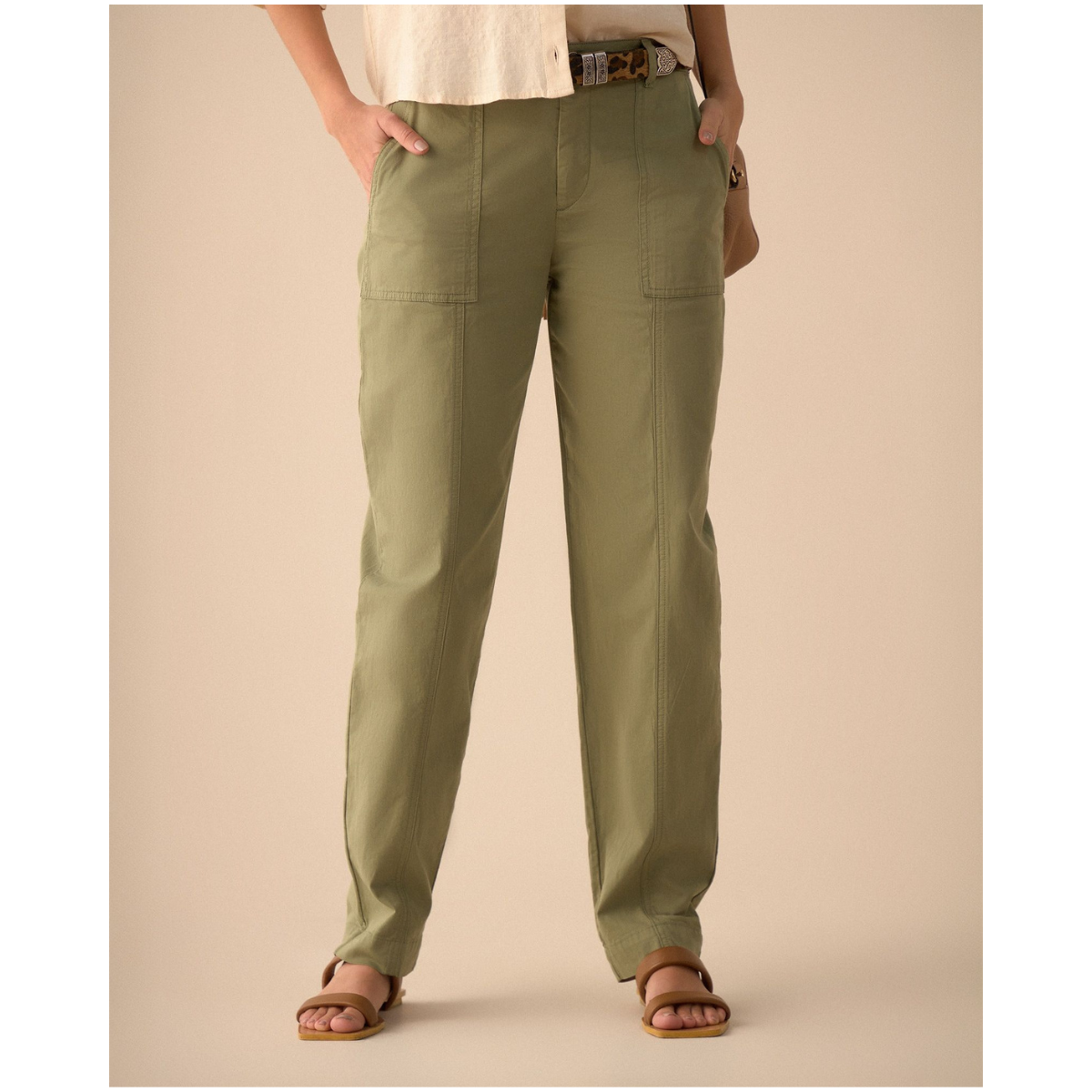 ESPRIT | Pantalón con Bolsillos de Tapa para Mujer