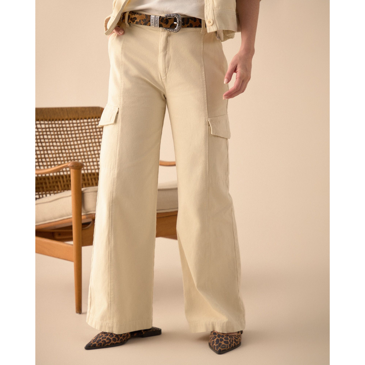 ESPRIT | Pantalón Tipo Cargo para Mujer