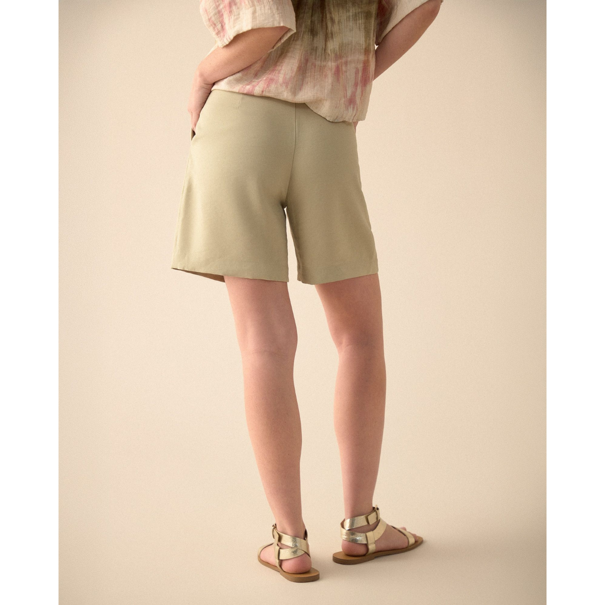 ESPRIT | Bermuda de Tela Fluida para Mujer