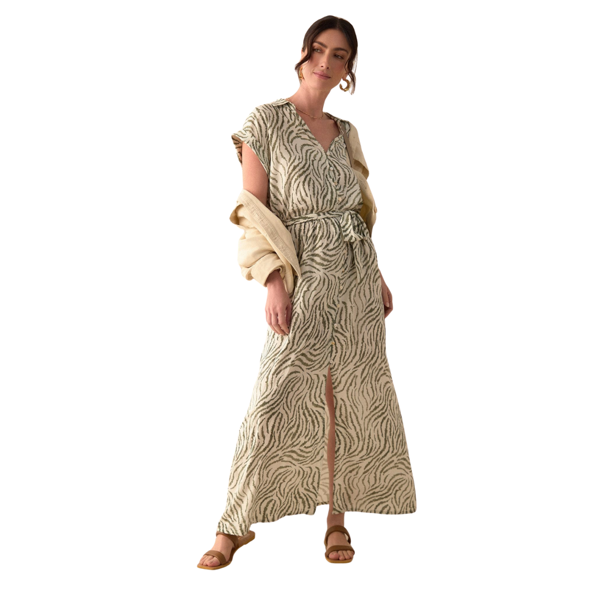 ESPRIT | Vestido Largo con Escote en V para Mujer