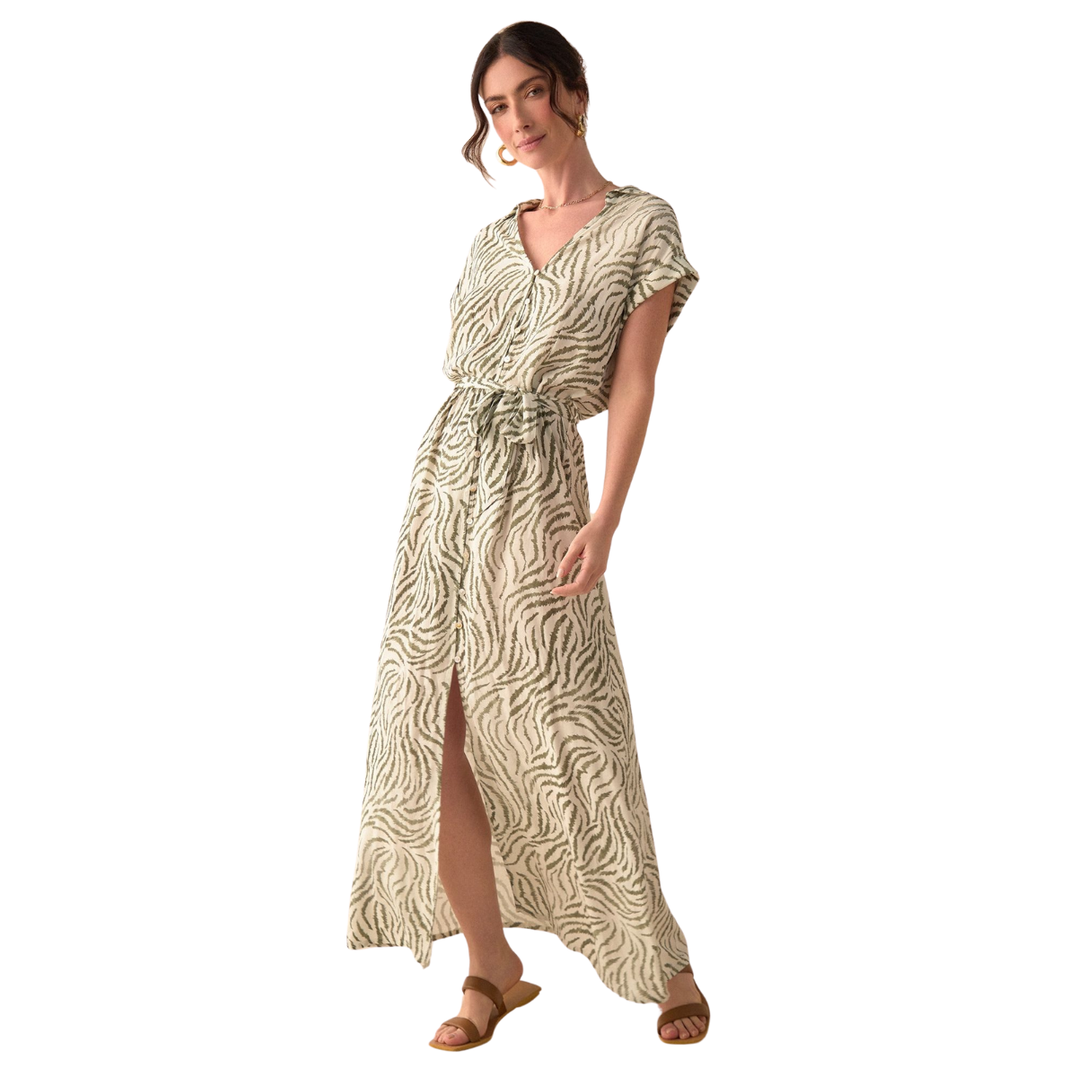 ESPRIT | Vestido Largo con Escote en V para Mujer