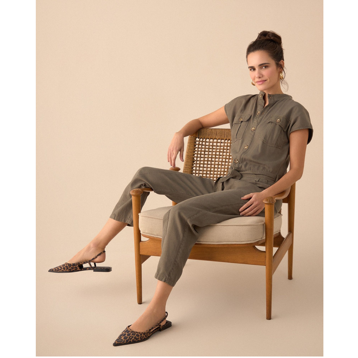 ESPRIT | Enterizo de Manga Sisa para Mujer