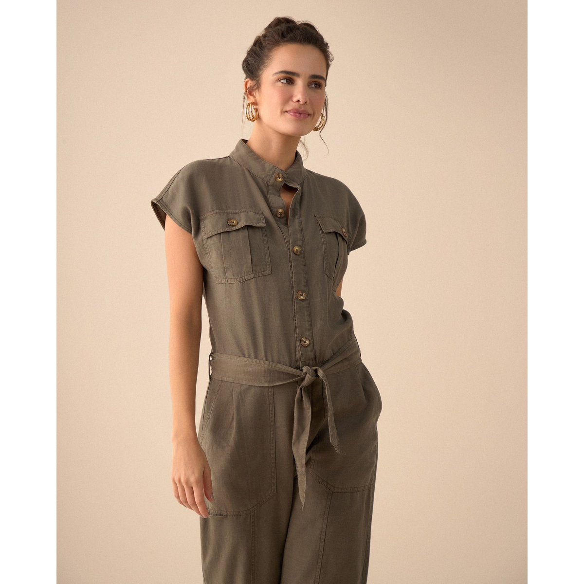 ESPRIT | Enterizo de Manga Sisa para Mujer