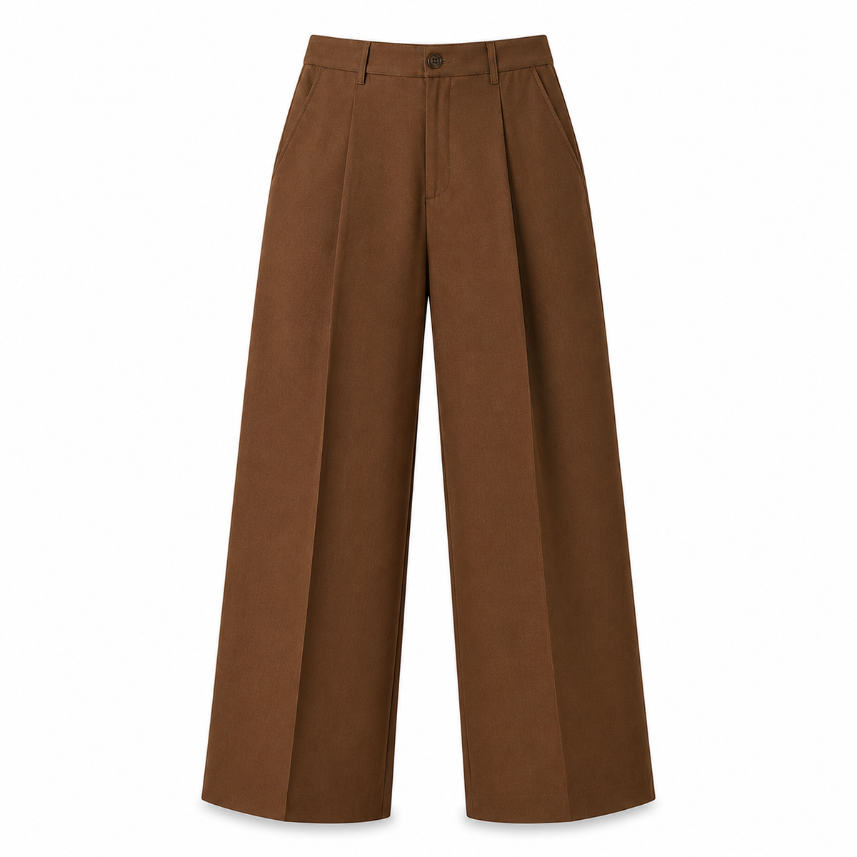 Olea | Pantalón de Pierna Amplia con Pliegues para Dama