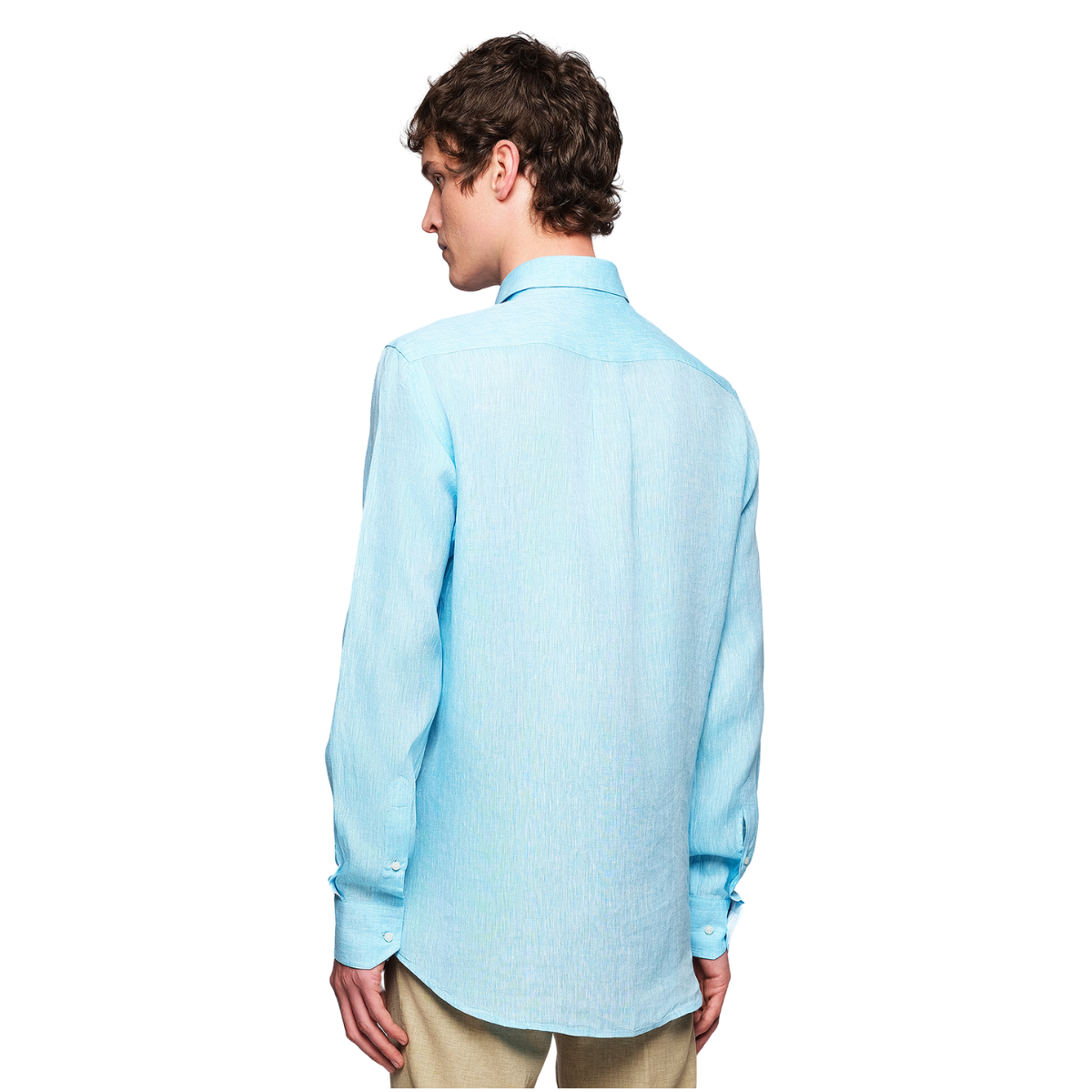 Camisa Lino Manga Larga