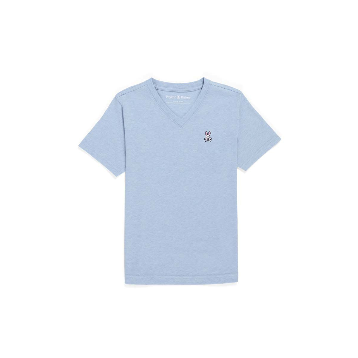 Psycho Bunny | Camiseta Clásica Jaspeada Cuello V Para Niño