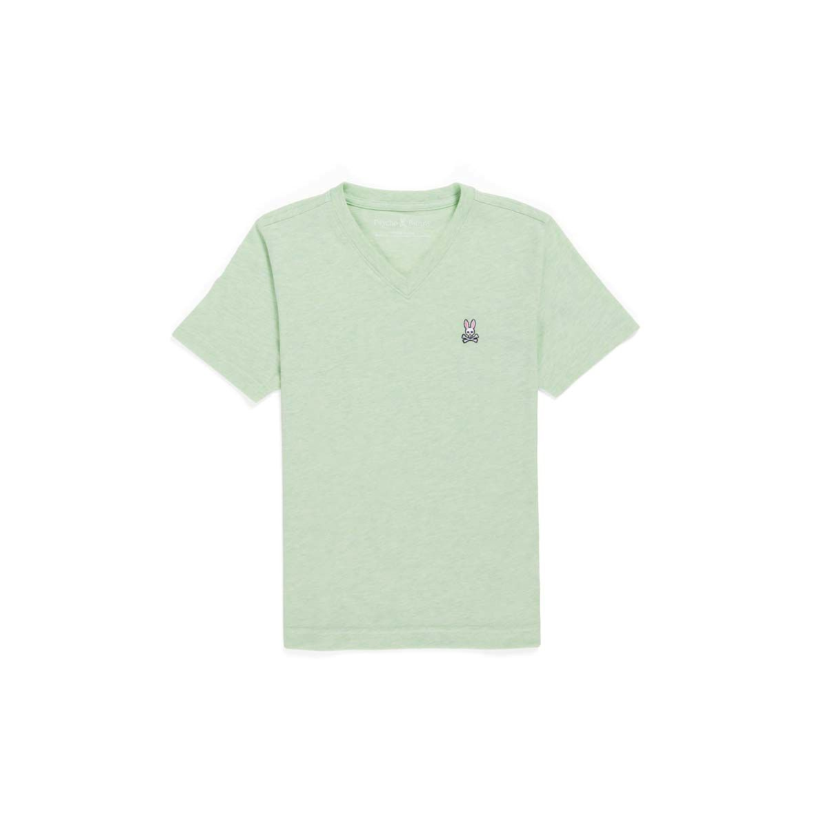 Psycho Bunny | Camiseta Clásica Jaspeada Cuello V Para Niño