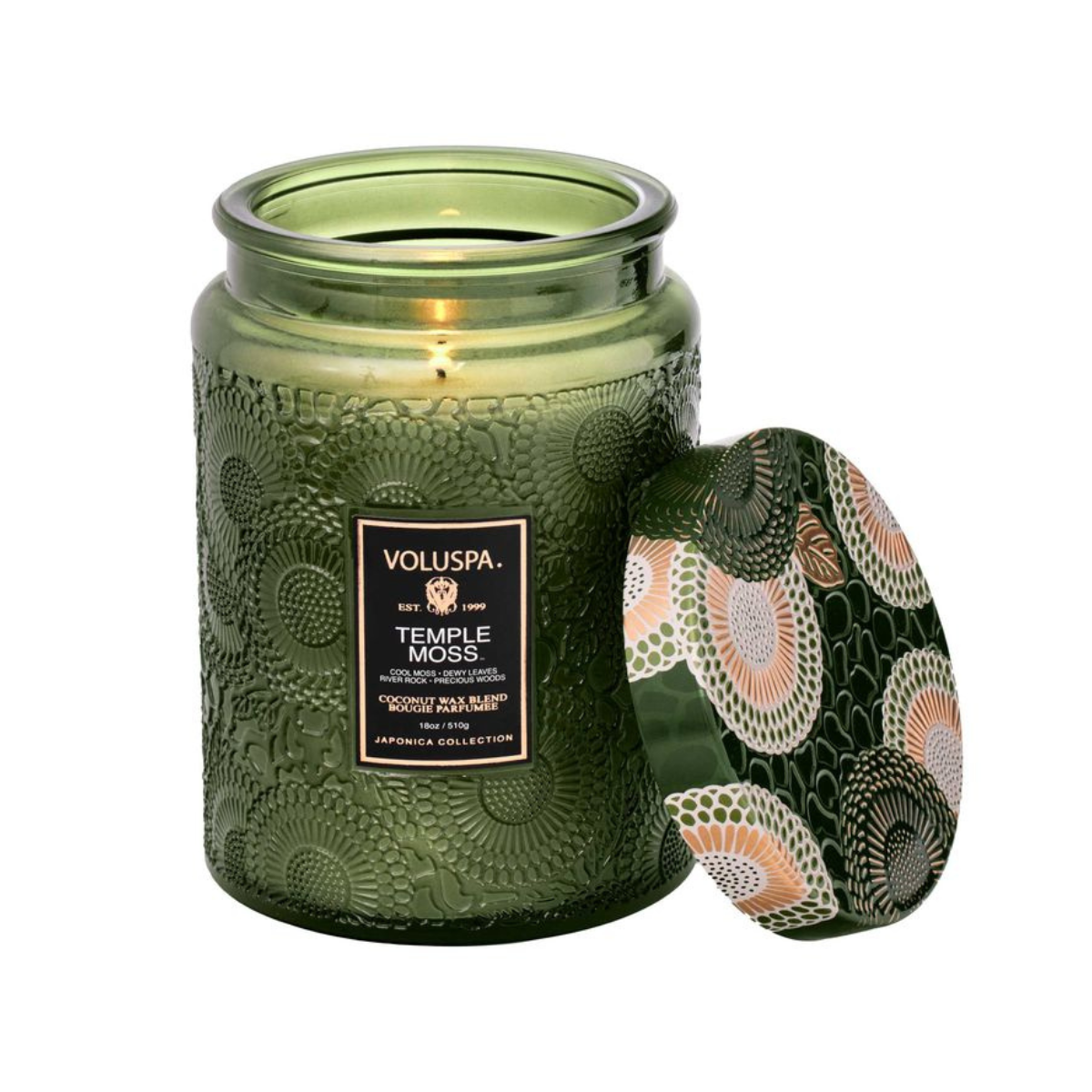 Temple Moss large Jar Candle