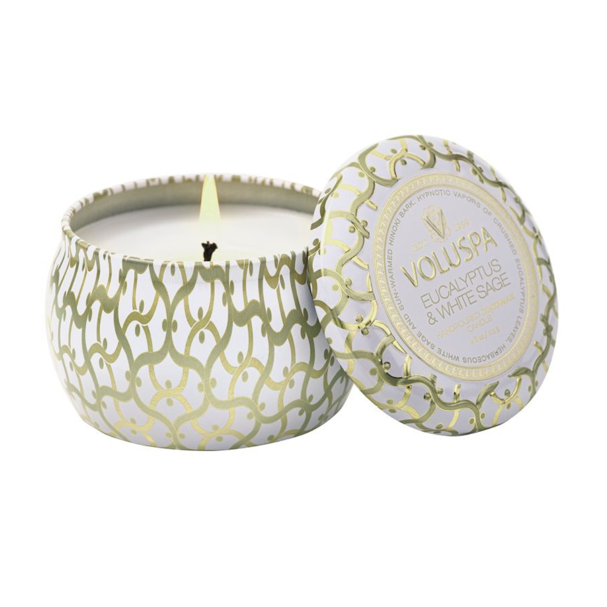 Eucalyptus and White Sage Mini Tin Candle