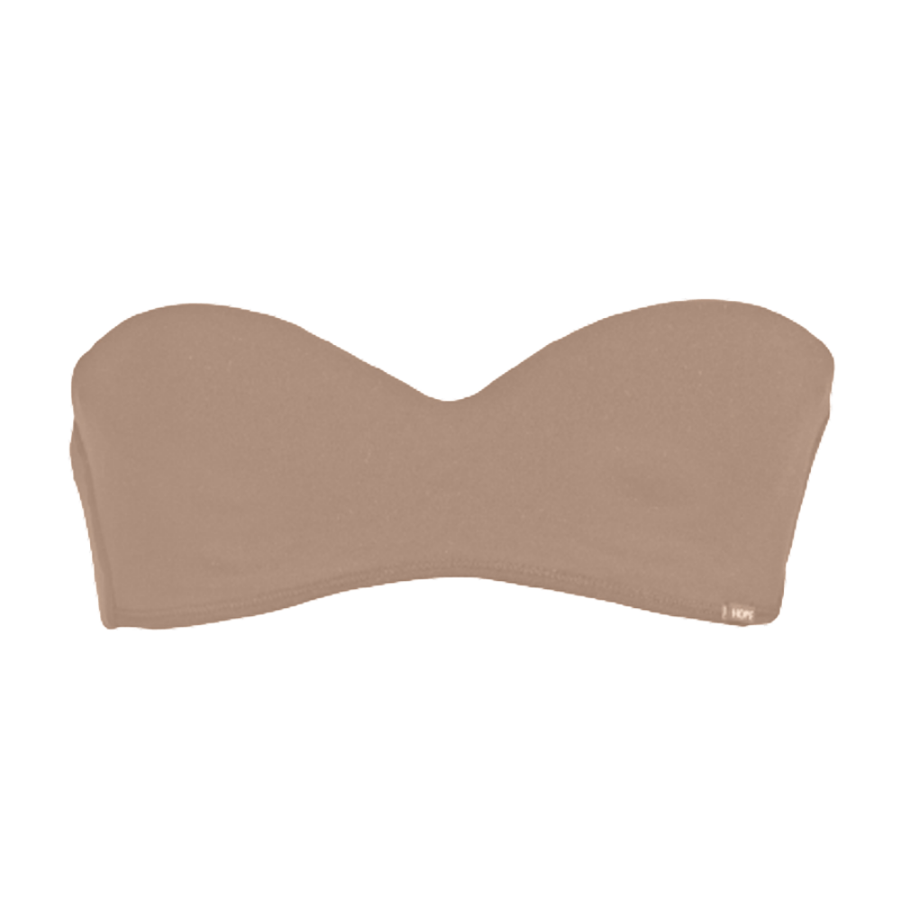 Sostén Strapless Microfibra Hope - color Bege Camurca lateral