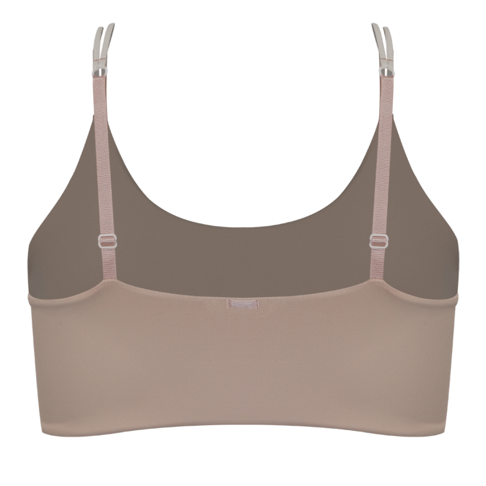 Top Copa Extraíble Microfibra Hope - color Bege Ballet lateral