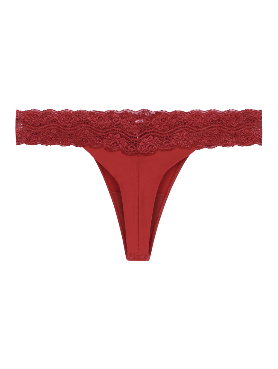 Hope | Pantie Tanga en Microfibra y Encaje en Cintura para Dama