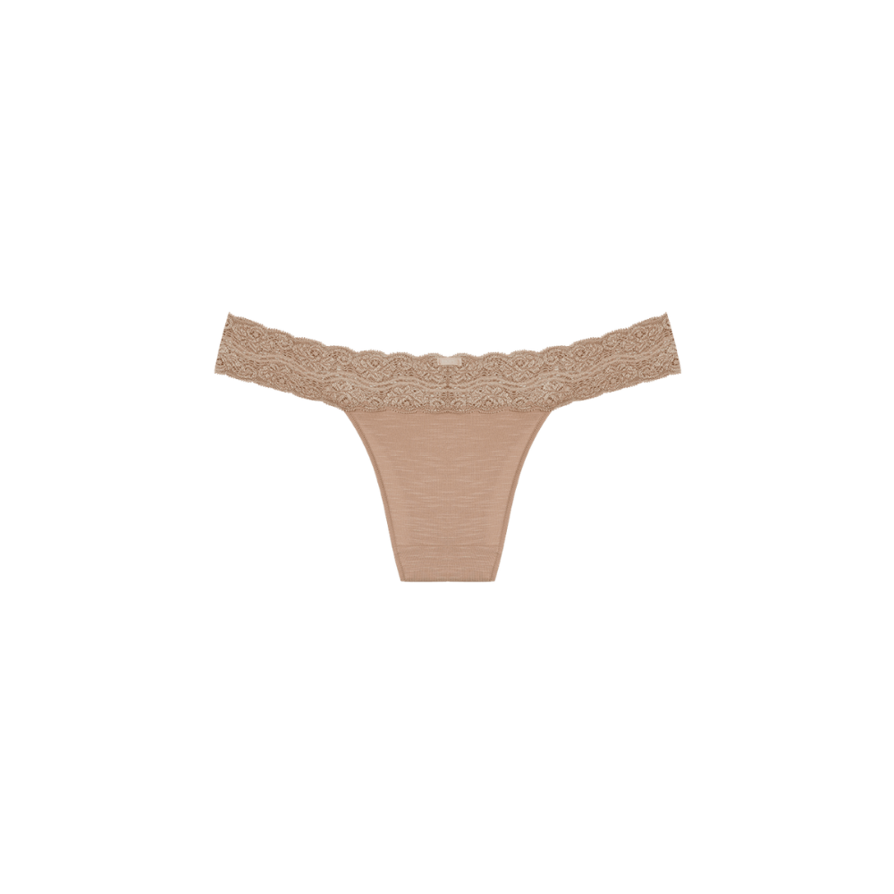 Braguita Bikini Modal Encaje Hope - color Bege Ballet trasera