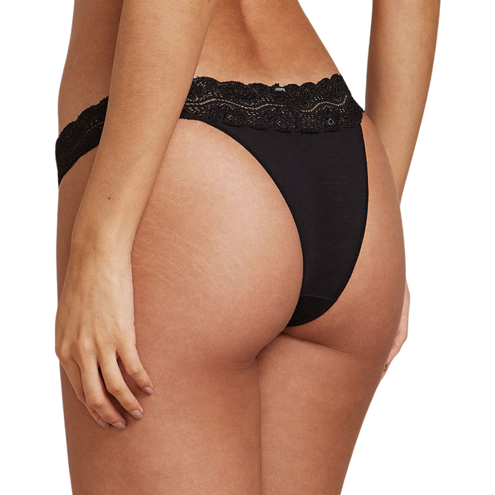 Braguita Bikini Modal Encaje Hope - color Preto lateral