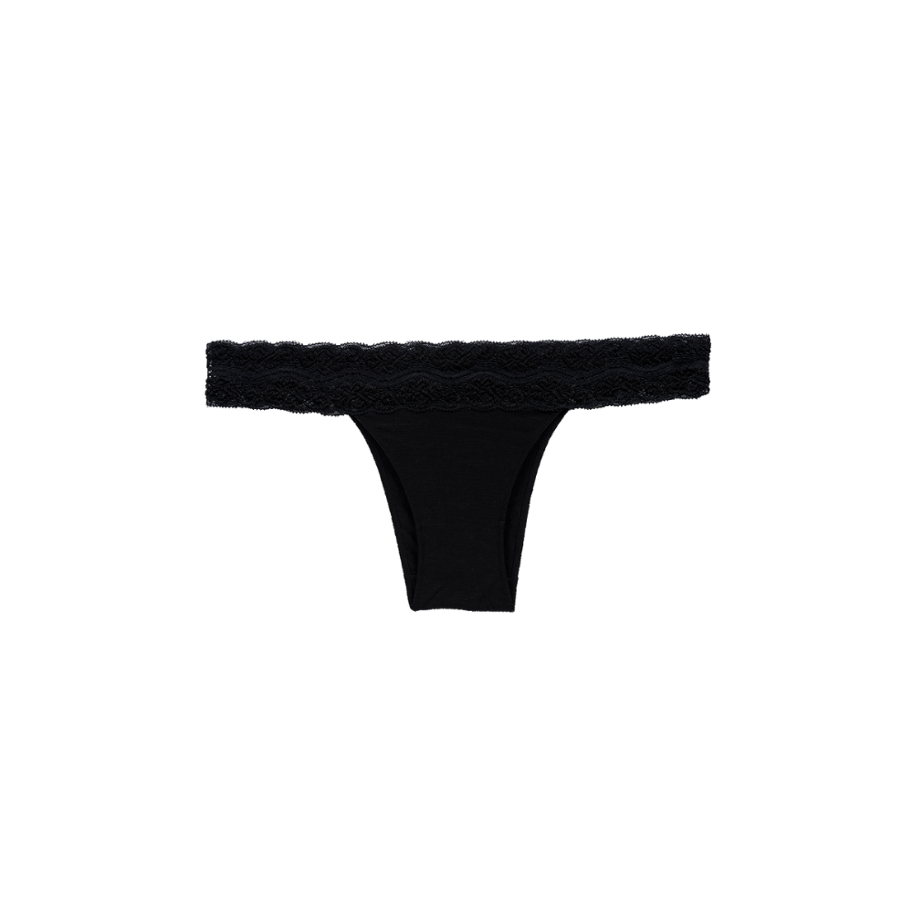 Braguita Bikini Modal Encaje Hope - color Preto detalle encaje