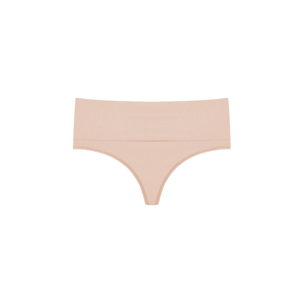 Hope | Tanga de Cintura Alta en Microfibra Canalizada Libre