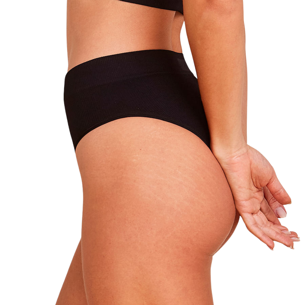 Panty Lado Ancho Hope Sin Costuras - color Preto lateral