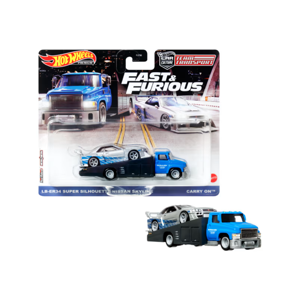 Hot Wheels |  Surtido Vehículos Premium Transporte En Equipo, Coches De Juguete