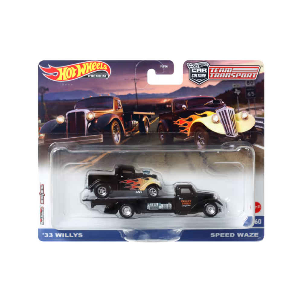 Hot Wheels |  Surtido Vehículos Premium Transporte En Equipo, Coches De Juguete