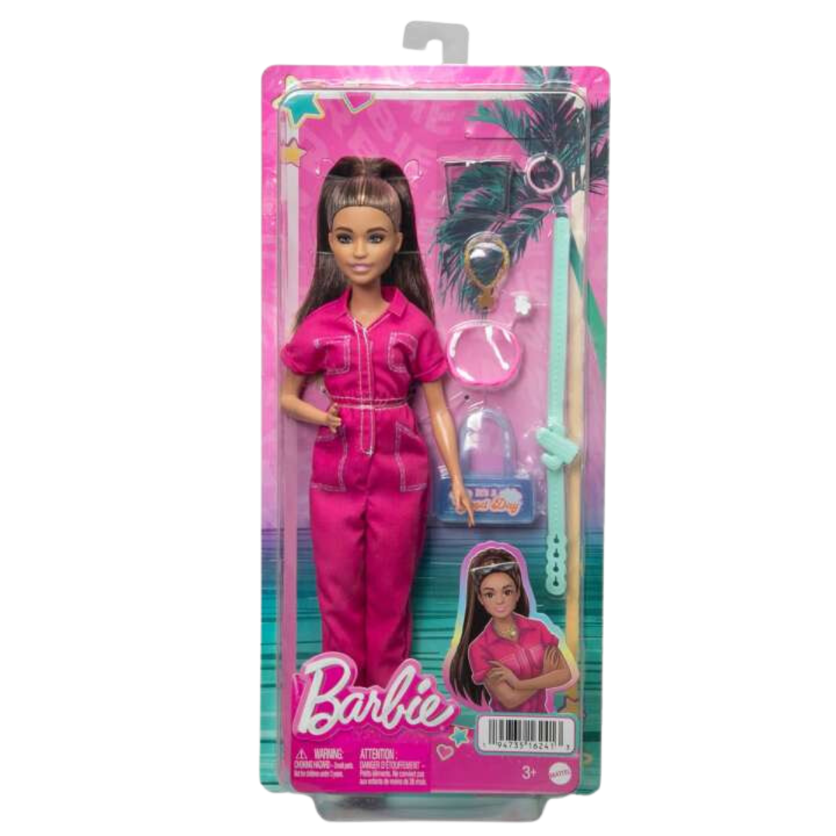 Doll In Trendy Pink Jumpsuit
