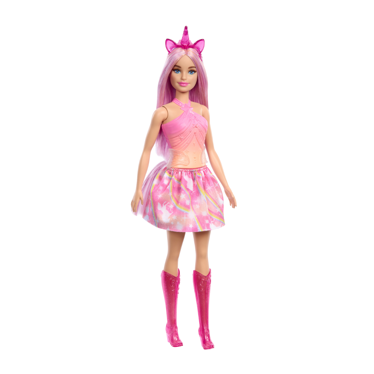 Barbie Unicornio Falda de Ensueño Rosa