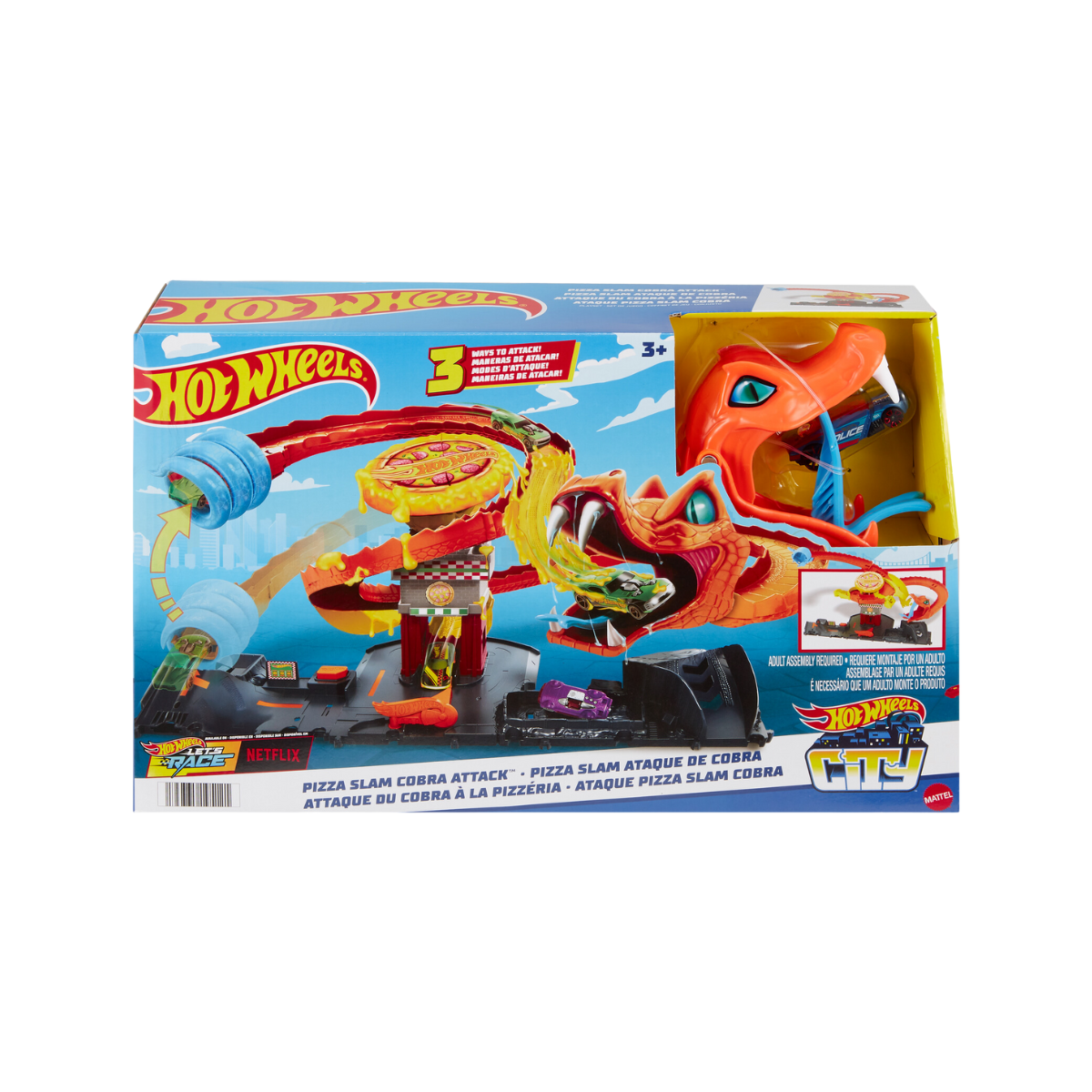 Hot Wheels | Pista Ataque de Cobra vs Pizzería