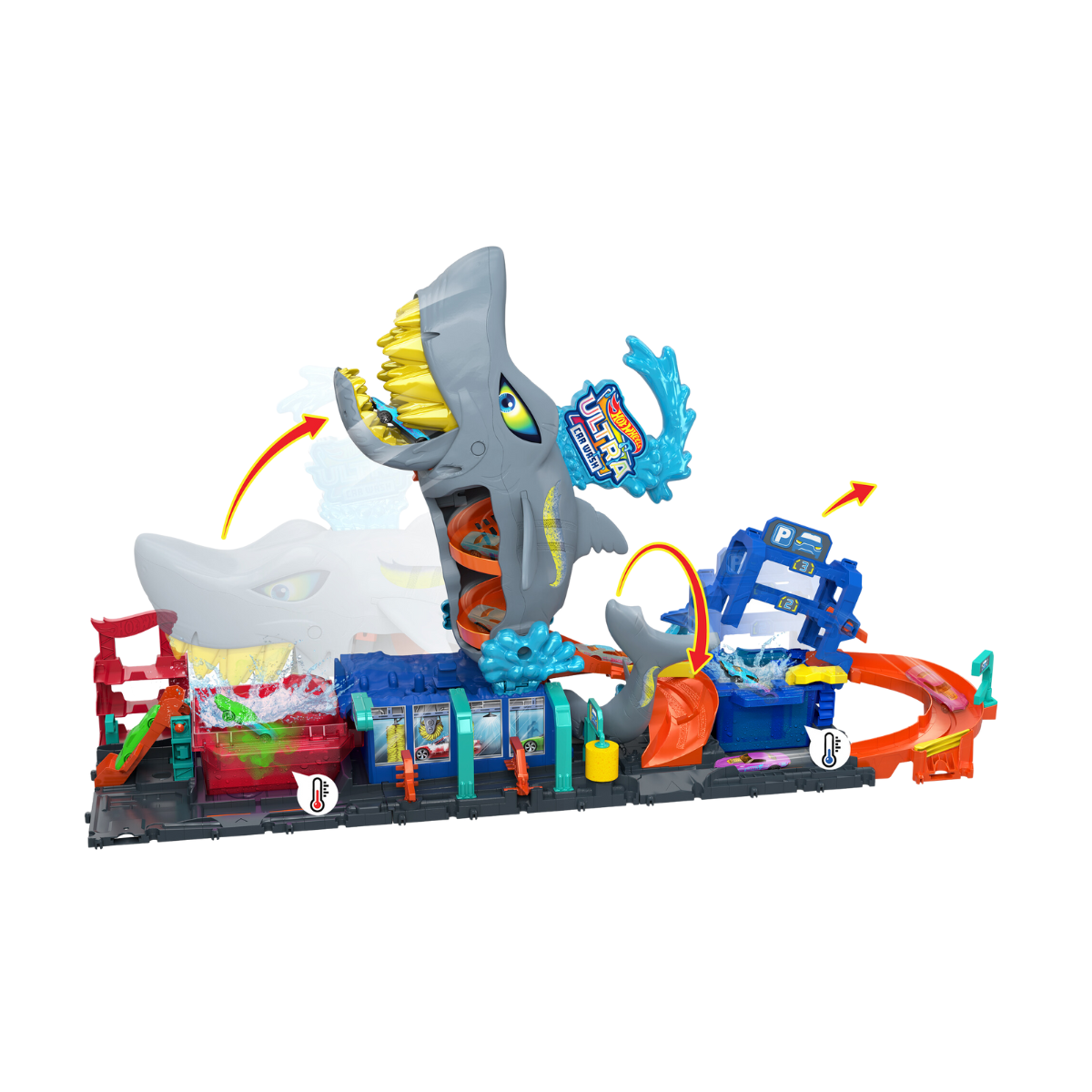 Hot Wheels | Lavado de Autos Mega Tiburón