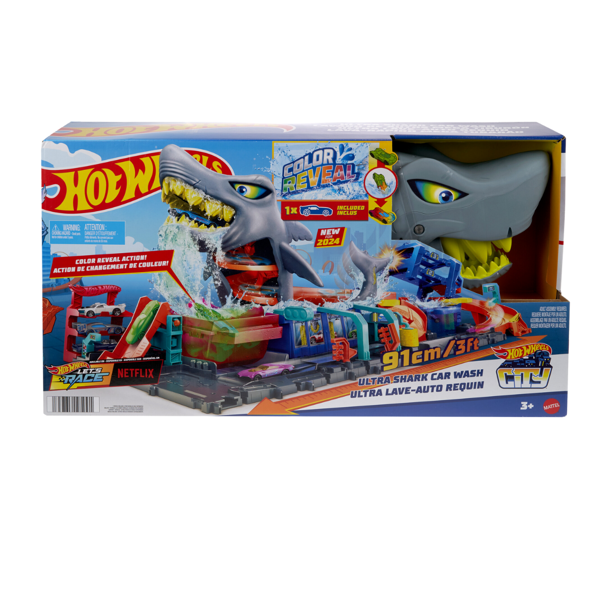 Hot Wheels | Lavado de Autos Mega Tiburón