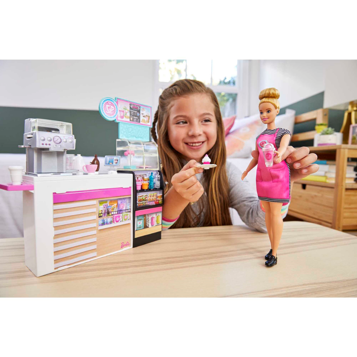 Barbie Profesiones Cafetería Con Muñeca