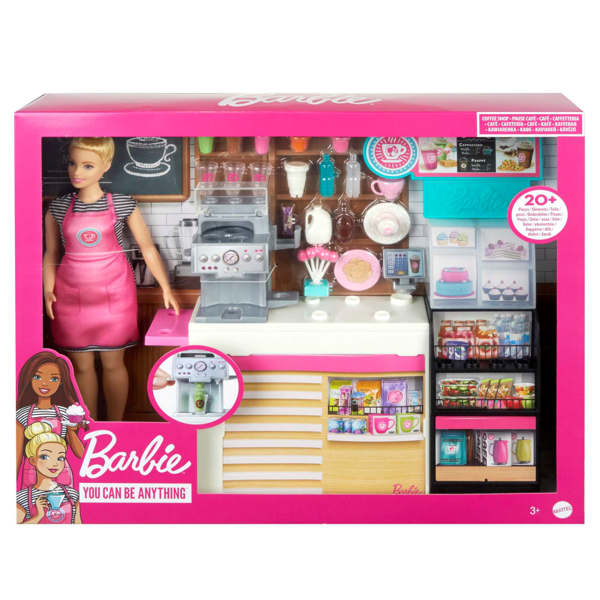 Barbie Profesiones Cafetería Con Muñeca