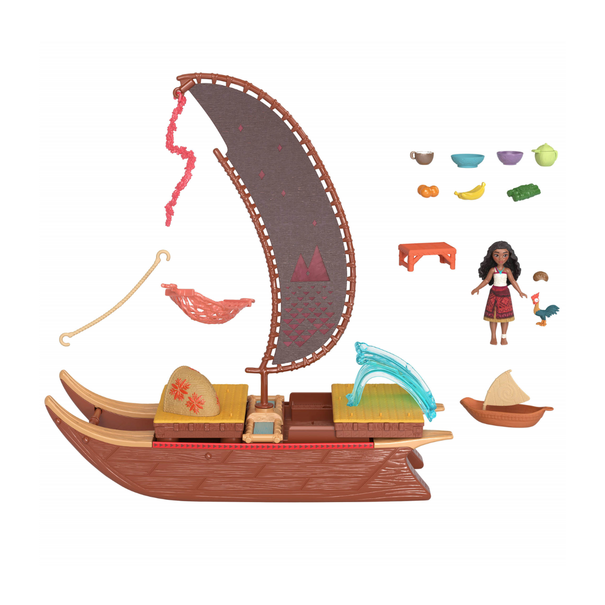 Moana 2 Set Canoa de Aventuras