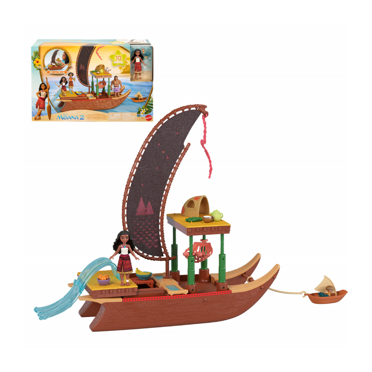 Moana 2 Set Canoa de Aventuras