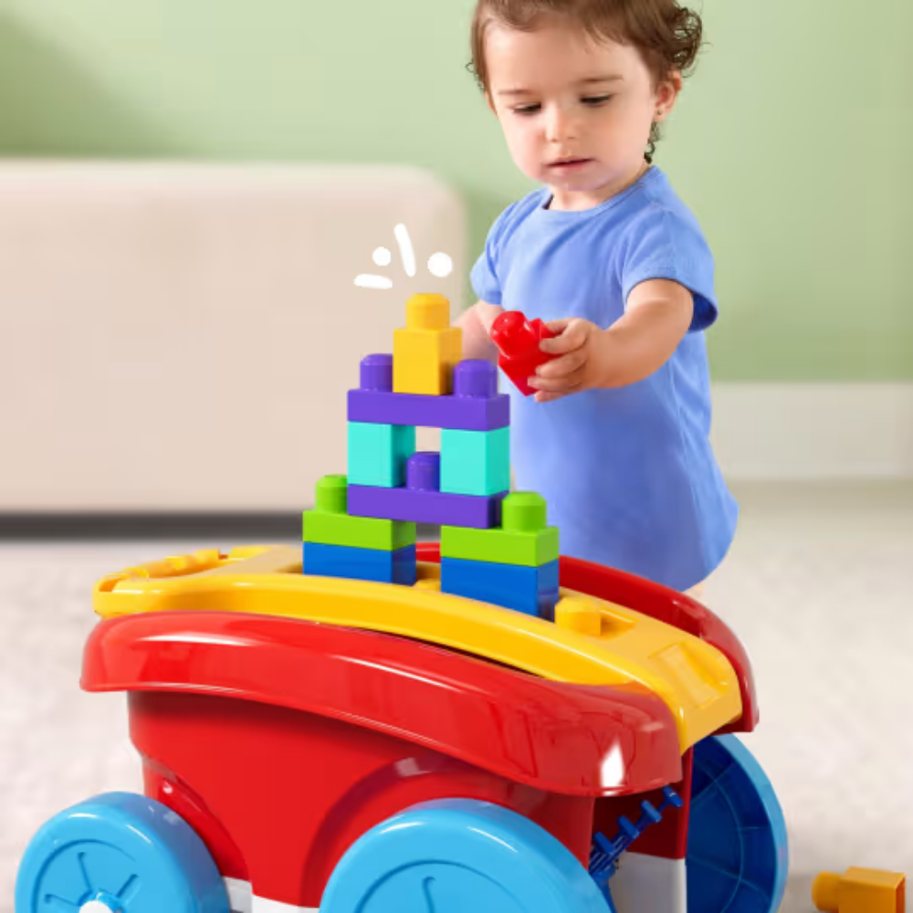 Mega Bloks | Juguete de Construcción Vagón Recoge Bloques