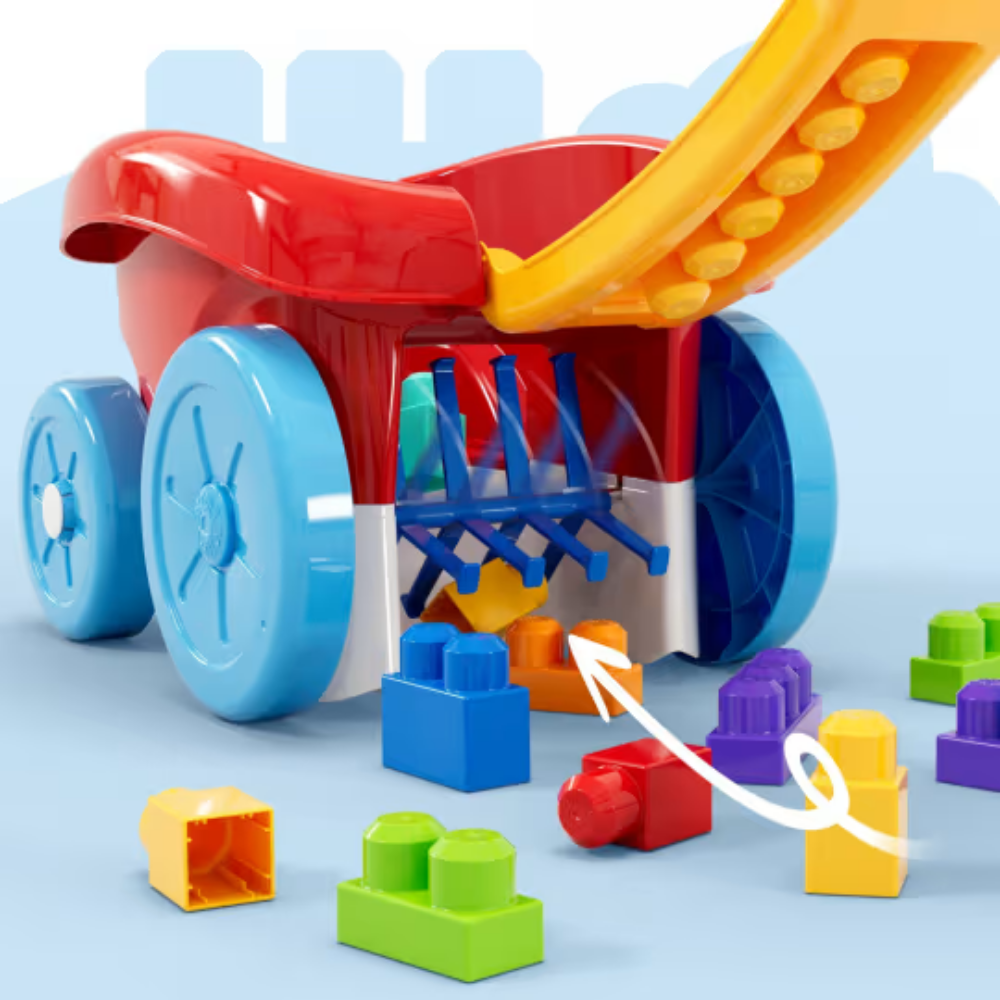 Mega Bloks | Juguete de Construcción Vagón Recoge Bloques