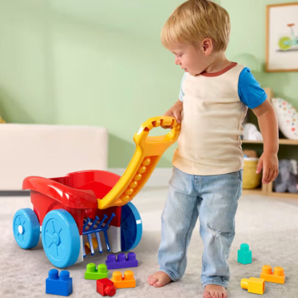 Mega Bloks | Juguete de Construcción Vagón Recoge Bloques