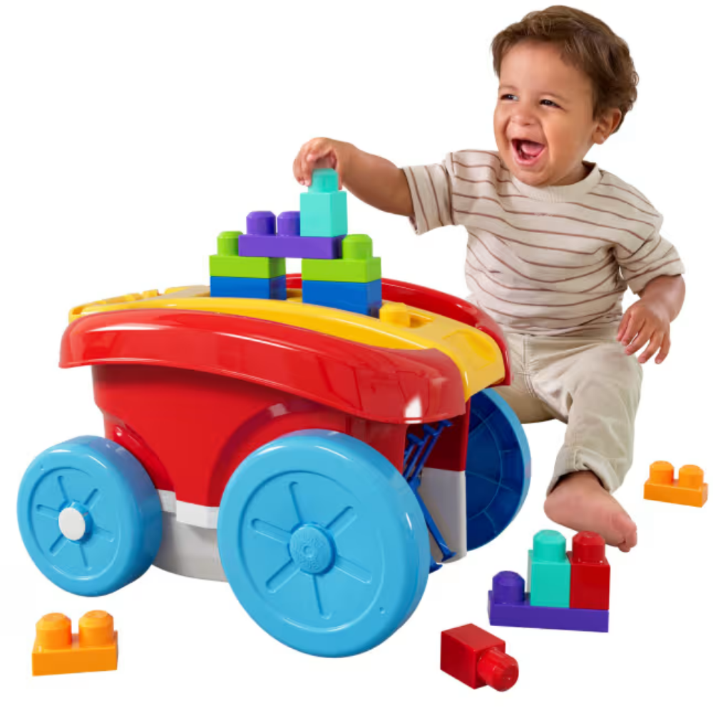 Mega Bloks | Juguete de Construcción Vagón Recoge Bloques