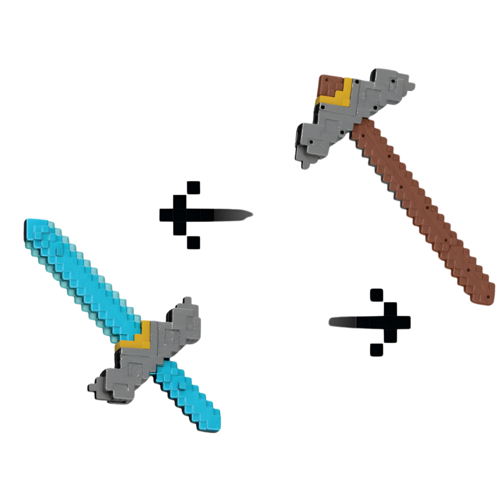 Minecraft |  La Pelicula Espada Pico Transformable