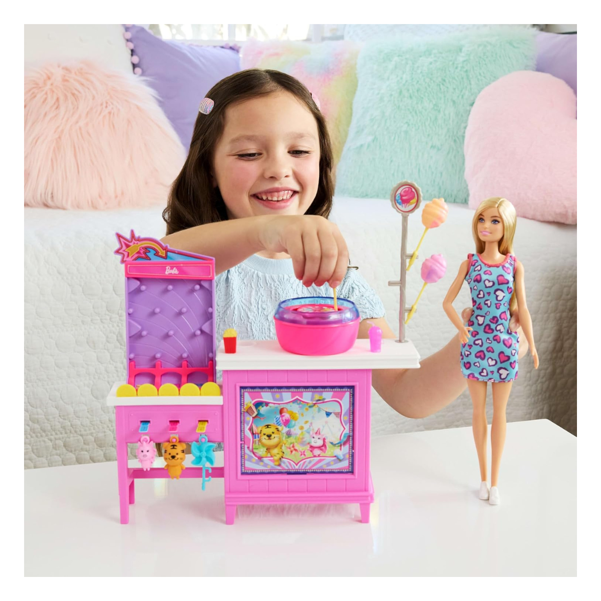 Barbie | Detective Barbie Misterio en la Playa: Set Juego y Algodón de Azúcar