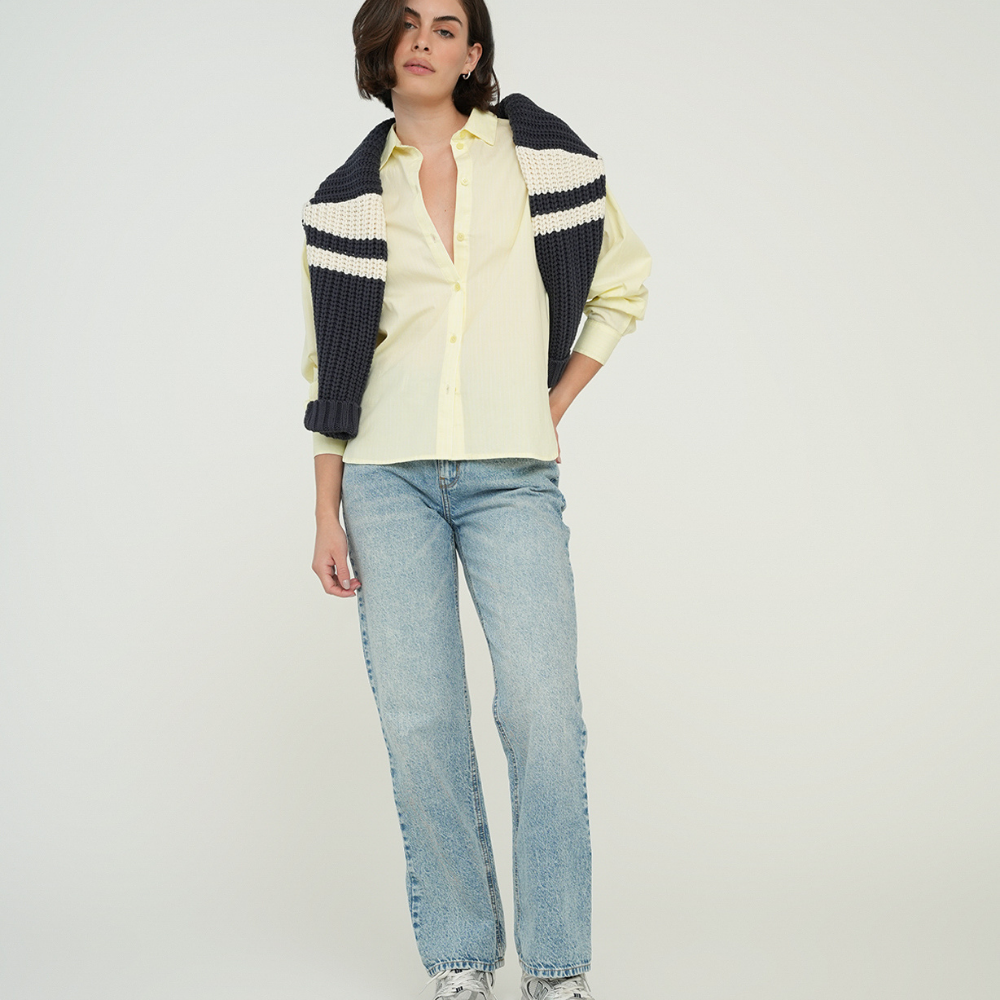 Naf Naf | Camisa Manga Larga En Algodón