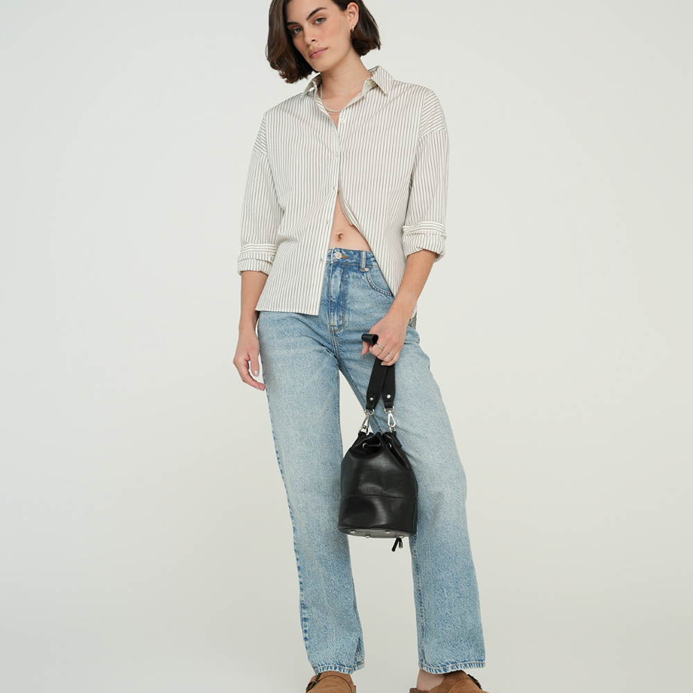 Naf Naf | Camisa Manga Larga En Algodón