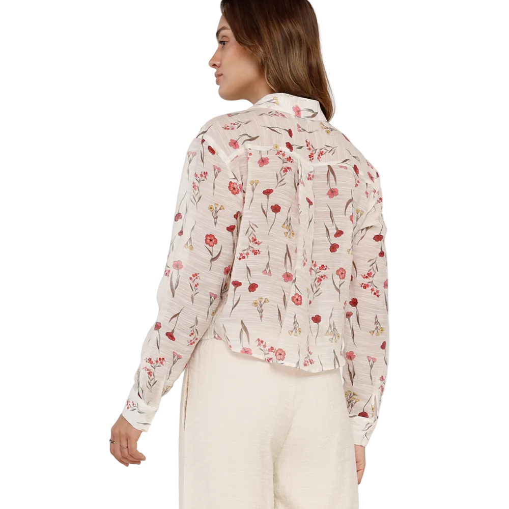 Naf Naf | Camisa De Flores Con Bolsillo